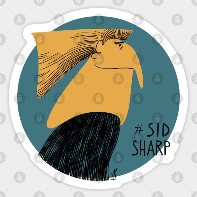 Sid Sharp Sticker by EgoBazaar